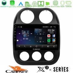 Cadence X2 Series 8Core Android14 6+128GB  Jeep Compass 2012-2016 (Manual A/C) Navigation Multimedia Tablet 10