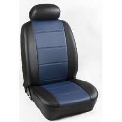 Πλήρες Σετ Καλύμματα Καθισμάτων Αυτοκινήτου από Ενισχυμένη Δερματίνη Χ'' Χρώματος Μπλέ-Μαύρο