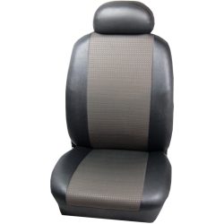 Πλήρες Σετ Καλύμματα Καθισμάτων Αυτοκινήτου από Ύφασμα Σειρά Κ' Χρώματος Ανθρακί-Μαύρο