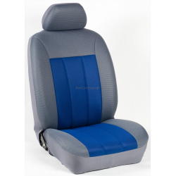 Πλήρες Σετ Καλύμματα Καθισμάτων Αυτοκινήτου Τρυπητά Αεριζόμενα R' Χρώματος Μπλέ Ρουά-Γκρί