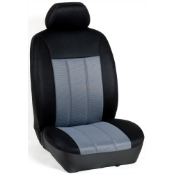 Πλήρες Σετ Καλύμματα Καθισμάτων Αυτοκινήτου Τρυπητά Αεριζόμενα R' Χρώματος Γκρί - Μαύρο