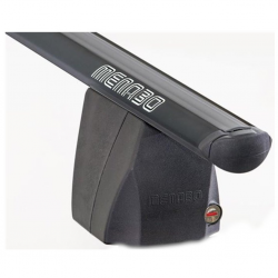 Μπάρες Οροφής Menabo Delta Αλουμινίου Μαύρες 123 cm Medium (203.1250) 2τμχ - Χωρίς το Ειδικό Κιτ-Πόδι