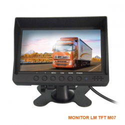 Monitor 7 Inches TFT με Βάση για κάμερα οπισθοπορείας LM Model: M07