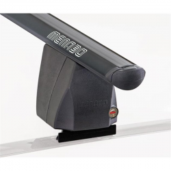 Μπάρες Οροφής Αυτοκινήτου Menabo Delta Αλουμινίου Μαύρες 161 cm SET (203.1254 - dlfix201)